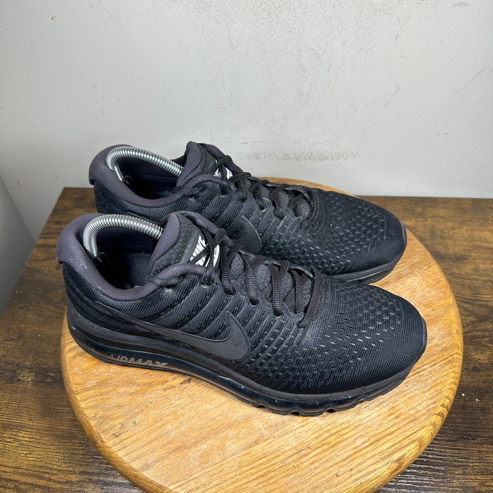 Nike Air Max 2017 Men's Black Running Shoes Sneakers Size 9.5 849559-004